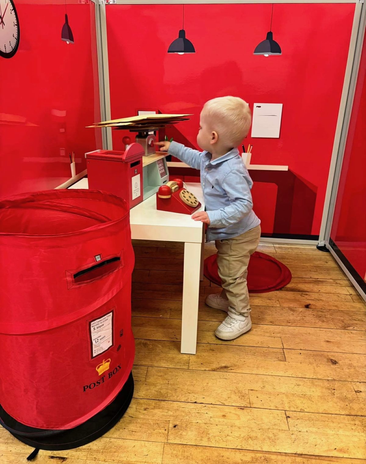 Child at the post office