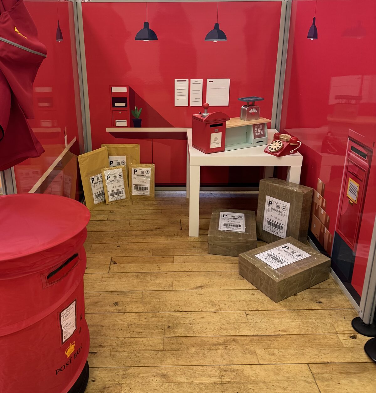 The Toddler Town post office room